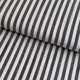 Viscose YARN DYED Stripes SMALL navy