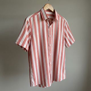 Viscose YARN DYED Stripes BIG orange