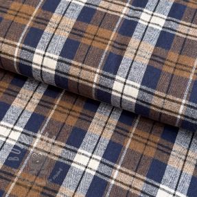 Scottish Check YARN DYED BRUSHED Atlas brown