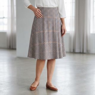 Cotton fabric YARN DYED BRUSHED Check Mike ecru