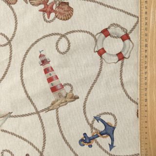 Decoration fabric Linenlook Maritime Rope Mix digital print