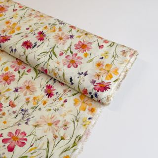 Viscose RADIANCE Flowers Rubie digital print