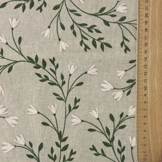 Decoration fabric Linenlook premium Flower Bell Garland