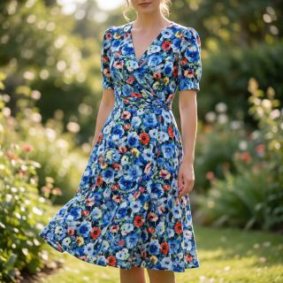 Viscose RADIANCE Flower design A digital print