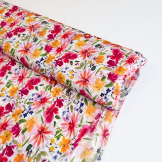 Viscose DOBBY Flowers digital print