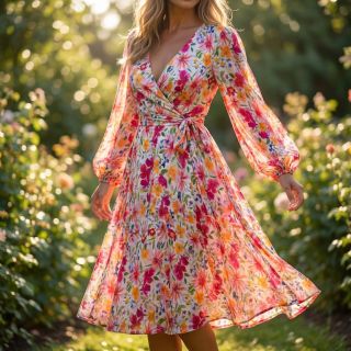 Viscose DOBBY Flowers digital print