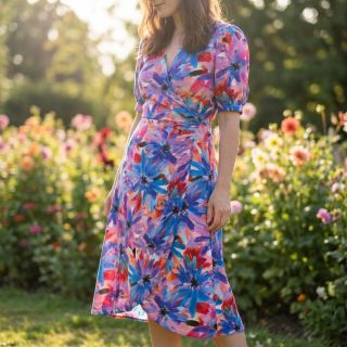 Viscose ECOVERO Flowers design D digital print