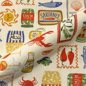 Decoration fabric Mediterranean Vibe digital print