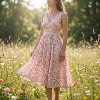 Viscose RADIANCE Flowers Morene digital print