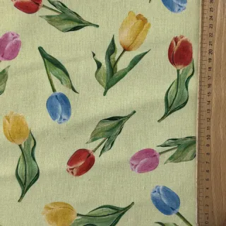 Decoration fabric Tulip Flower Field digital print