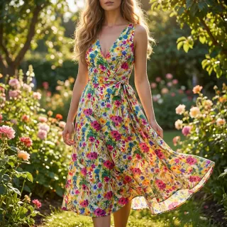 Viscose RADIANCE Flowers Zanny digital print