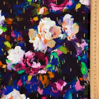 Viscose LUREX Flower Tanja digital print