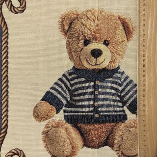 Decoration fabric GOBELIN PREMIUM Teddy Bear Nautic PANEL