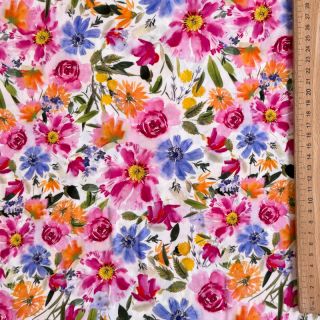 Viscose RADIANCE Flowers Polly digital print