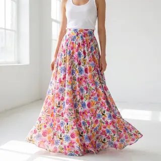 Viscose RADIANCE Flowers Polly digital print