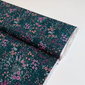 Viscose ECOVERO Flowers Galia green
