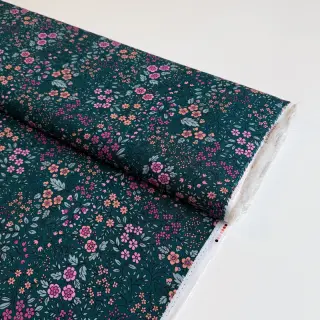 Viscose ECOVERO Flowers Galia green