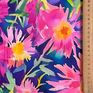 Viscose SATIN Flowers Danna digital print