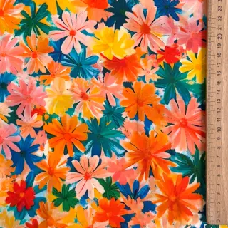 Viscose ECOVERO Flowers design C digital print