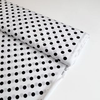 Viscose RADIANCE Polka dot white