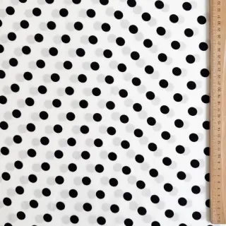 Viscose RADIANCE Polka dot white