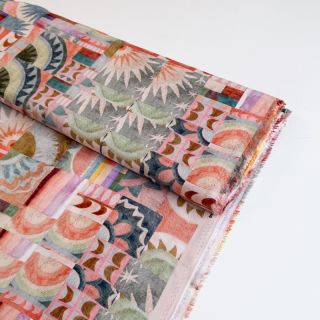 Viscose ECOVERO Abstract multi digital print