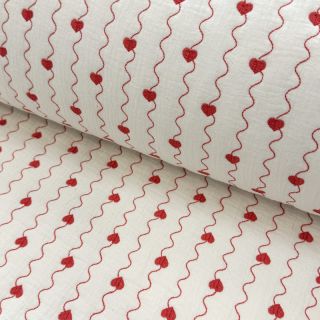 Double gauze/muslin STEPPED Heart