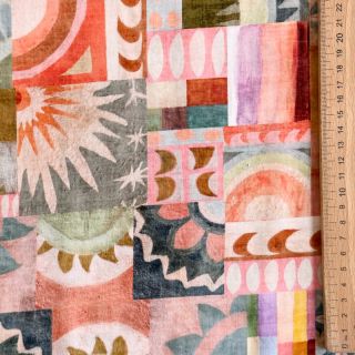 Viscose ECOVERO Abstract multi digital print