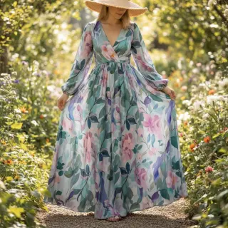 Viscose RADIANCE Flower design C digital print