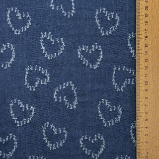 JEANS DENIM JACQUARD Hearts