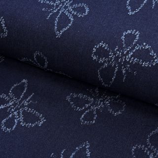 JEANS DENIM JACQUARD Butterflies