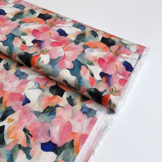 Viscose SATIN Flowers Tora digital print