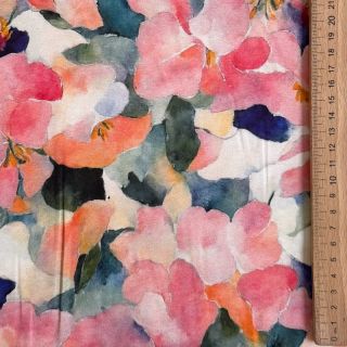 Viscose SATIN Flowers Tora digital print