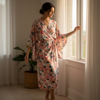 Viscose SATIN Flowers Tora digital print