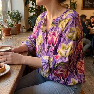 Viscose ECOVERO Flowers design A digital print