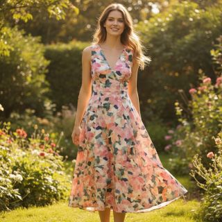 Viscose SATIN Flowers Tora digital print