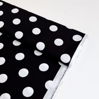Viscose RADIANCE Polka BIG dot black