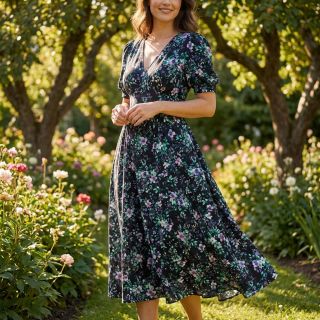 Viscose RADIANCE Flowers Jamie digital print