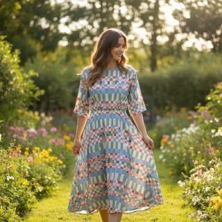 Viscose RADIANCE Fantasia multi digital print