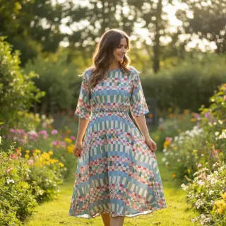Viscose RADIANCE Fantasia multi digital print