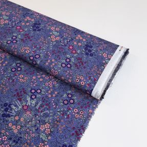 Viscose ECOVERO Flowers Galia purple