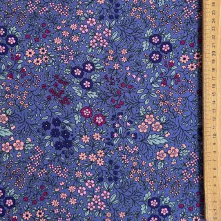 Viscose ECOVERO Flowers Galia purple
