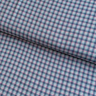 Cotton fabric YARN DYED Check Anabel teal