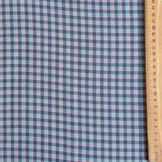 Cotton fabric YARN DYED Check Anabel teal