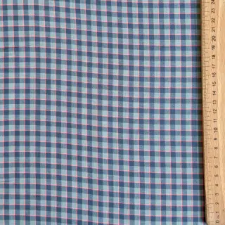 Cotton fabric YARN DYED Check Anabel teal