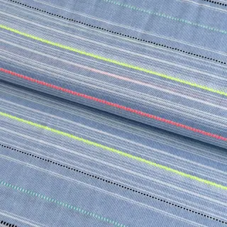 Cotton fabric YARN DYED NEON Stripe summer