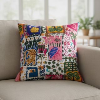 Cotton fabric SATIN Summer patchwork digital print