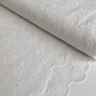 Cotton fabric EMBROIDERY 2 side Camelia