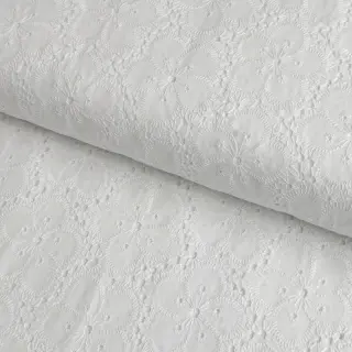 Cotton fabric EMBROIDERY 2 side Camelia
