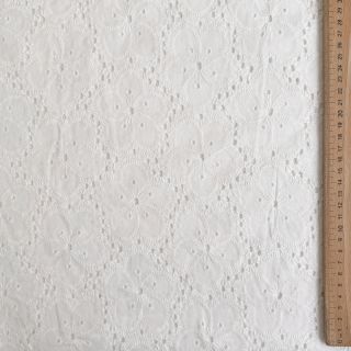 Cotton fabric EMBROIDERY 2 side Camelia